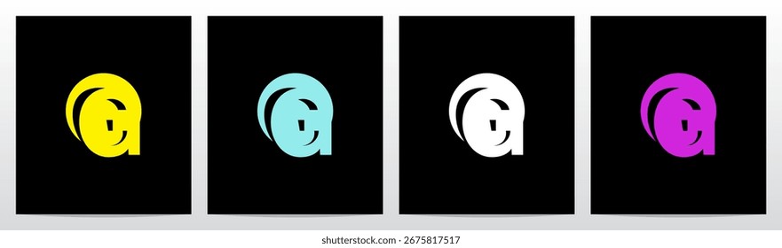 Spotlight On Letter Casting a Shadow Initial Logo Design G