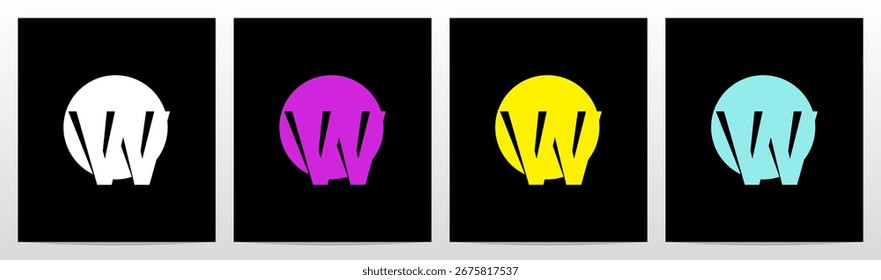 Spotlight On Letter Casting a Shadow Initial Logo Design W