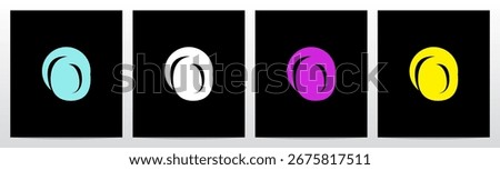 Spotlight On Letter Casting a Shadow Initial Logo Design O