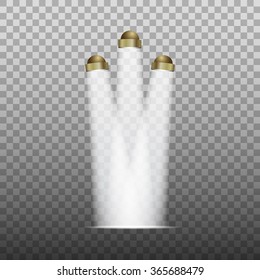 Spotlight on transparent background