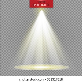 spotlight on a transparent background