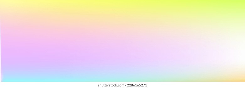 Spotlight Pastel Sunrise Color Multicolor White Horizontal Gradient Mesh Backdrop. Colorful Vivid Sunset Blurred Vibrant Soft Sky Background. Clean Water Sky Bright Light Gradient Design Pic.
