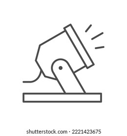 Spotlight or projector line icon
