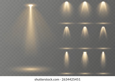 Raios holofotes iluminam a área central com precisão.
As luzes refletidas aumentam o realismo no chão e na superfície.
Múltiplos ângulos de feixe terno evento ou cenas do produto.
Fundo de palco escuro melhora o contraste
