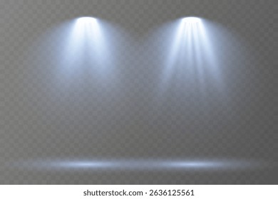 Raios holofotes iluminam a área central com precisão.
As luzes refletidas aumentam o realismo no chão e na superfície.
Múltiplos ângulos de feixe terno evento ou cenas do produto.
Fundo de palco escuro melhora o contraste