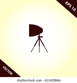 spotlight reflector icon