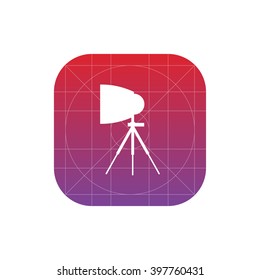 spotlight reflector icon. vector eps10 icon