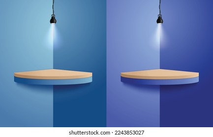 spotlight shines on the stage
