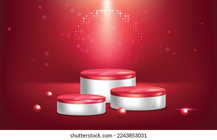 spotlight shines on the stage