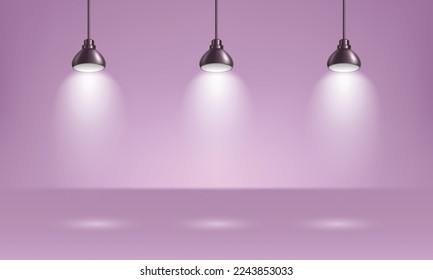 spotlight shines on the stage