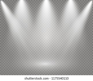 Spotlight Shines On Stage Light Exclusive Stock Vector (Royalty Free ...