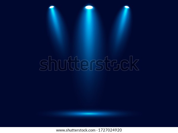 Spotlight Shines On Stage Scene Podium Stock Vector (Royalty Free ...