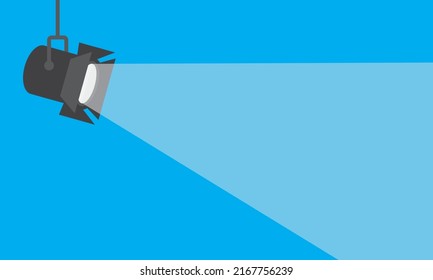 Spotlight Shining Icon, Movie Spotlight Icon Vector Illustration Eps10