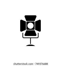 Spotlight simple icon. Media element icon. Premium quality graphic design. Signs, outline symbols collection icon for websites, web design, mobile app, info graphics on white background