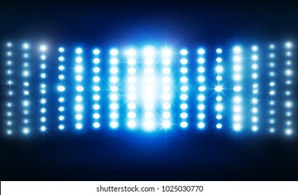 Spotlight of stage lights design. Vector illumination