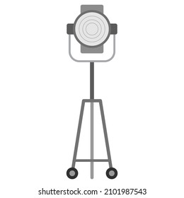 spotlight studio flat clipart vector illustration