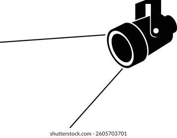 Spotlight, Theater Stage Icon Symbol