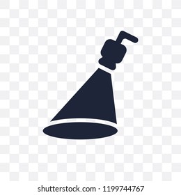 Spotlight transparent icon. Spotlight symbol design from Cinema collection. Simple element vector illustration on transparent background.