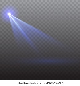 Spotlight transparent vector effect. Eps10.