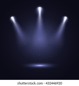 Spotlight vector background. Vector projection presentation background illustartion. Vector eps10.