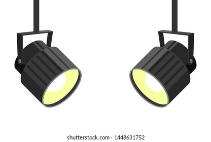 Spotlight vector design illustration isolated on background