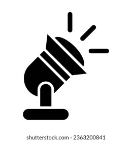 Spotlight-Vektorsymbol für persönliche und kommerzielle Nutzung.
