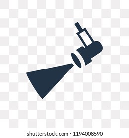 Spotlight vector icon isolated on transparent background, Spotlight transparency concept can be used web and mobile