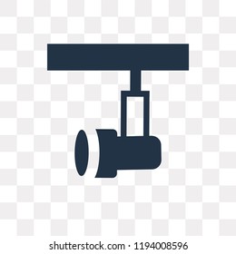 Spotlight vector icon isolated on transparent background, Spotlight transparency concept can be used web and mobile