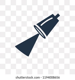 Spotlight vector icon isolated on transparent background, Spotlight transparency concept can be used web and mobile