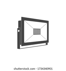 Spotlight Vector Icon on white isolated background. 