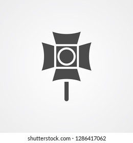 Spotlight vector icon sign symbol