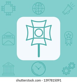 Spotlight vector icon sign symbol