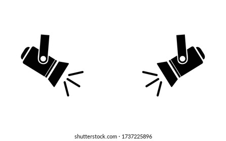 Símbolo de signo de icono del vector de destello.