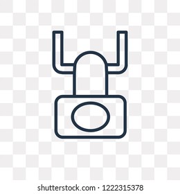 Spotlight vector outline icon isolated on transparent background, high quality linear Spotlight transparency concept can be used web and mobile