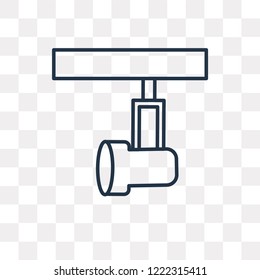 Spotlight vector outline icon isolated on transparent background, high quality linear Spotlight transparency concept can be used web and mobile