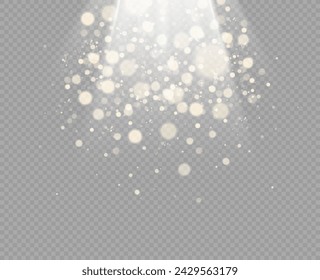 Foco. Vector conjunto de luz. Iluminación de estudio. Rayos de luz. Foco en el escenario.