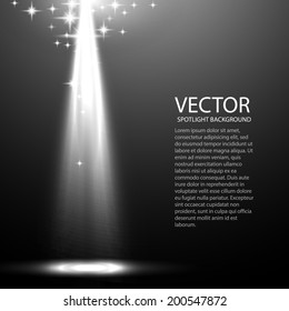 Spotlight vintage background. Vector illustration