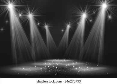 Spotlight vintage background. Vector illustration