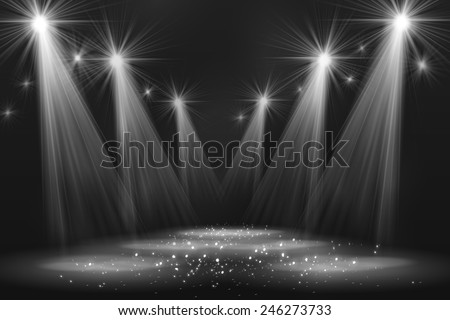 Spotlight vintage background. Vector illustration