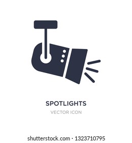 spotlights icon on white background. Simple element illustration from Technology concept. spotlights sign icon symbol design.