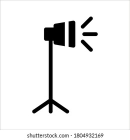 icono de focos. Icono de la luz de búsqueda. ilustración vectorial para concepto móvil y diseño web sobre fondo blanco
