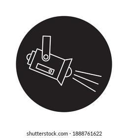 spotlights icon. Searchlight icon. vector illustration for mobile concept and web design on white background