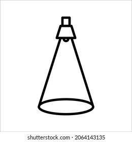icono de focos. Icono de la luz de búsqueda. ilustración vectorial para concepto móvil y diseño web sobre fondo blanco