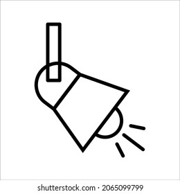 spotlights icon. Searchlight icon. vector illustration for mobile concept and web design on white background