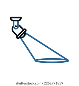 Spotlights icon. Searchlight icon. vector illustration for mobile concept and web design.