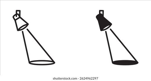 spotlights icon set. Searchlight icon. vector illustration for mobile concept and web design on white background
