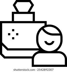 spotlights icon. Thin linear style design isolated on white background
