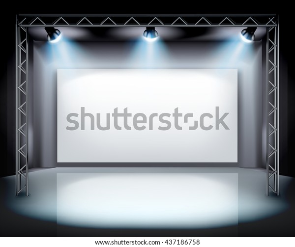 ステージ上のスポットライト ベクターイラスト のベクター画像素材 ロイヤリティフリー