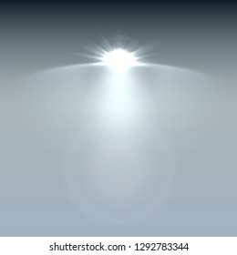 Spotlights scene light effects. Stage light spotlight vector. Vector illustration