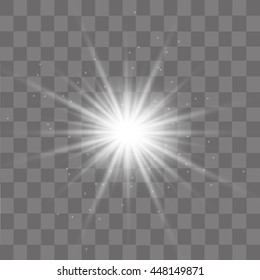 Spotlights scene light effects. Stage light spotlight vector. Vector illustration.